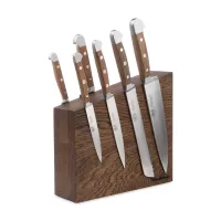 Набор из 6-ти кухонных ножей на подставке, серия Alpha Fasseiche, GUDE, Германия, 