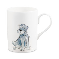 Кружка «Собаки Миттельшнауцер», 325 мл, костяной фарфор, декор, серия Люси, ROY KIRKHAM, Великобритания