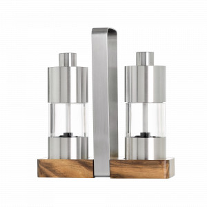 Набор мельниц для перца и соли, MENAGE CLASSIC, на подставке, размер 16х6х16 см, серия Menage Classic, ADHOC, Германия, Скидки до -40% на кухонные аксессуары Adhoc