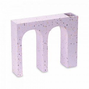 Ваза для цветов двойная Acquedotto, 22 см, керамика, лиловый, DOIY, Испания, DOIY (Испания)