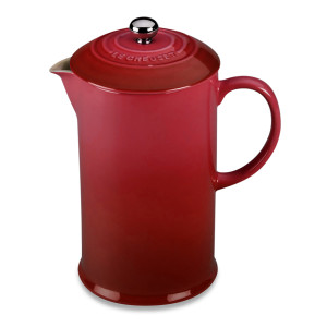 Френч - пресс , 1 л, керамика, красный, серия Cerise, LE CREUSET, Франция, Заварочный чайник с прессом