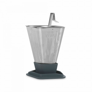 Ситечко для заваривания чая,  6,2 х 9 x 6,2 см, нержавеющая сталь, силикон, темно-серый, серия Infusion, VIVA Scandinavia, Дания, Ситечки для чая
