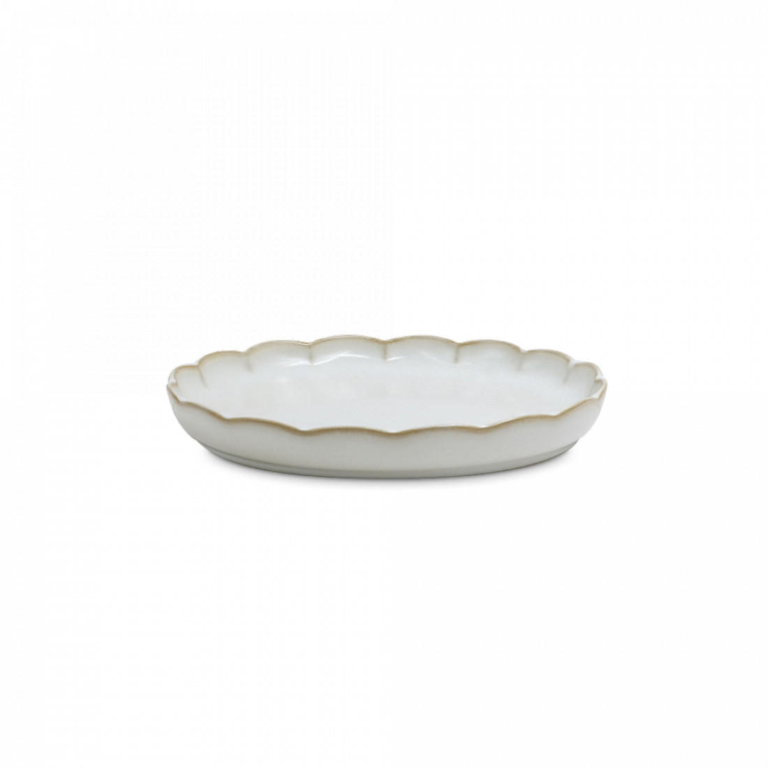 Тарелка десертная глубокая Cream, 16.5 см, каменная керамика, кремовый, серия Essential Asia, ROOMERS TABLEWARE, Нидерланды