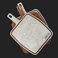 Доска сервировочная с ручкой, с желобом, 36х25 см, шунгит белый, серия Fashion, ComposeEat, Россия_00812170051615967072.jpg