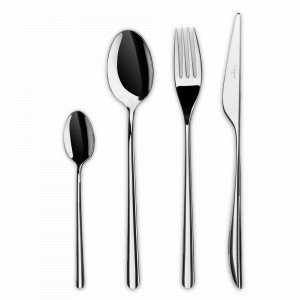 Набор столовых приборов на 6 персон, 24 предмета, серебристый, серия Ikon Bright, CUTIPOL, Португалия, CUTIPOL (Португалия)