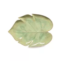 Блюдо сервировочное Leaf, 27 х 20 см, керамика, зеленый, серия Marrakesh, COSTA NOVA, Португалия, 