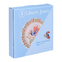 Набор из 2-х десертных тарелок Fantail Bird, 18 см, фарфор, белый, декор, серия Birds of Paradise, LIBERTY JONES, Россия_00817550037662301974.jpg