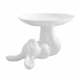 Блюдо для десерта «Мини Кролик», 18 см, фарфор, белый, серия Кролики, CLAYSTREET, Россия, CLAYSTREET (Россия)