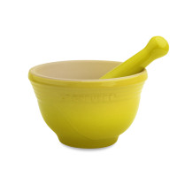 Ступка с пестиком, 0,3 л, 11,5 см, керамика, желтый, серия Soleil, LE CREUSET, Франция