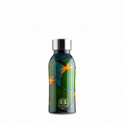Термос Flora, 350 мл, нержавеющая сталь 18/10, зеленый, декор, серия B Bottle Twin, BUGATTI, Италия, BUGATTI (Италия)