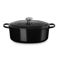 Кастрюля овальная, 6,3 л, черный, серия Black Onyx, LE CREUSET, Франция