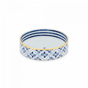 Салатник порционный, 14 см, фарфор, белый, синий, серия Transatlantica, VISTA ALEGRE, Португалия, Пиалы, салатники индивидуальные