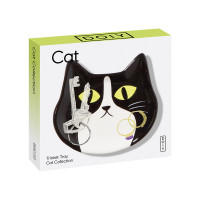 Поднос декоративный, 10 х 10 см, керамика, черный, белый, серия Cat, DOIY, Испания_00822820052798007973.jpg