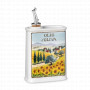 Бутылка для масла Sunflowers, 250 мл, керамика, белый, декор, серия Oliere in Fiore, NUOVA CER, Италия