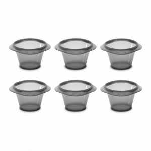 Набор из 6-ти форм для выпечки пирожных «Фондан», 9 х 6 см, силикон, серый, LEKUE, Испания, LEKUE (Испания)