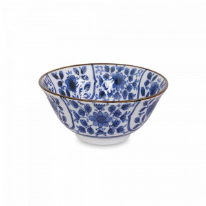 Салатник порционный, 15.6 см, 500 мл, фарфор, белый, синий, серия Mixed Bowls, TOKYO DESIGN, Нидерланды, Пиалы, салатники индивидуальные