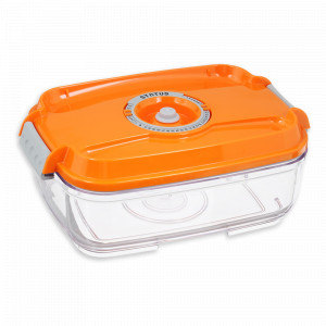 Контейнер вакуумный, 1,4 л, тритан, оранжевый, серия REC-14, STATUS, Словения, STATUS (Словения)