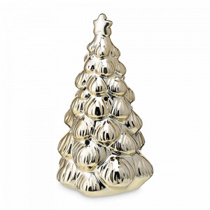 Декор новогодний с подсветкой Fairy glim, 17 см, фарфор, золотистый, серия New Year Essential, TKANO, Россия, Декор для дома TKANO