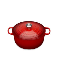 Чугунная эмалированная кастрюля , 1,8 л, 18 см, красный, серия Cerise, LE CREUSET, Франция
