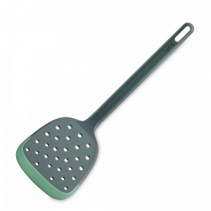 Лопатка с отверстиями, 30.6 см, силикон, зеленый, серия Essential, LEKUE, Испания, Essential LEKUE