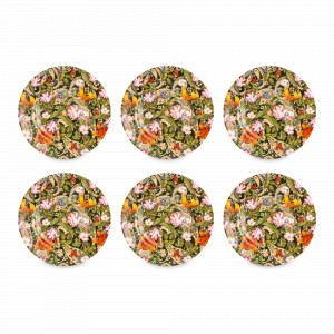 Набор из 6-ти тарелок десертных, 20.5 см, фарфор, декор, серия Майя, MIX&amp;MATCH HOME, Китай, MIX & MATCH (Народная Республика Бангладеш)