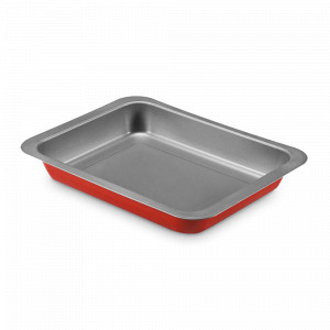 Форма для запекания прямоугольная, 24 х 32 см, сталь с антипригарным покрытием, красный, серия Rossana, GUARDINI, Италия, GUARDINI (Италия)