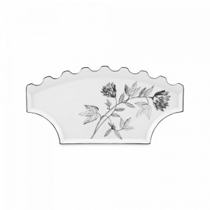 Блюдо декоративное D, 40 х 20 см, фарфор, белый, декор, серия Herbariae, VISTA ALEGRE, Португалия, VISTA ALEGRE (Португалия)