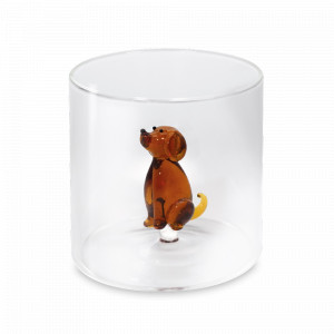 Стакан для воды «Собака», 250 мл, стекло, серия Monterey, WD Lifestyle, Италия, Стаканы для воды