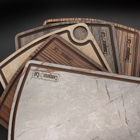 Доска разделочная композитная c желобом, 29х22см, порфир кремовый, серия Fashion, ComposeEat, Россия_00810700031693349943.jpg