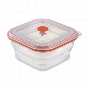 Контейнер для хранения складной Silikobox, 600 мл, силикон, красный, SMART SOLUTIONS, Россия, Емкости для хранения