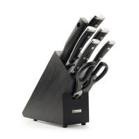 Набор кухонных ножей 5 предметов, мусат, ножницы, в деревянной подставке, серия Classic Ikon, WUESTHOF, Золинген, Германия