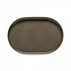 Блюдо овальное Oak, 33 х 22 см, керамика, коричневый, серия Redonda, COSTA NOVA, Португалия, Redonda COSTA NOVA