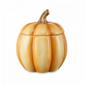 Банка с крышкой 3D «Тыковка», 19 см, керамика, декор, серия Осенние дары, DECOR DE TABLE, Россия, DECOR DE TABLE (Россия)