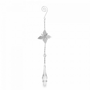 Украшение елочное - подвес Звезда с кристаллом, 29 см, акрил, металл, прозрачный, серия Event, ANNA LAFARG, Китай, Новогодний Декор ANNA LAFARG