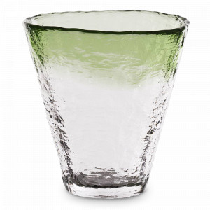 Стакан рокс Ombre Green, 250 мл, стекло ручной работы, зеленый, серия Invisible, ROOMERS TABLEWARE, Нидерланды, Цветные стаканы