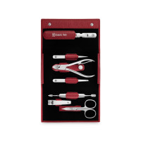Набор маникюрный в кожаном футляре, цвет красный, 7 предметов, Classic Inox, ZWILLING J.A. HENCKELS, Германия