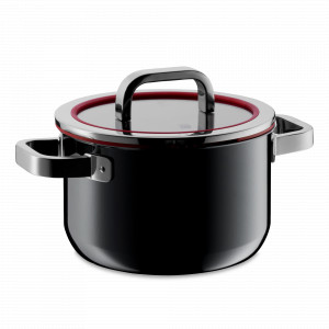 Кастрюля с крышкой, 20 см, 3.7 л, сталь, черный, серия Fusiontec Functional, WMF, Германия, WMF (Германия)