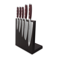 Набор из 5-ти кухонных ножей на подставке из дуба, серия GOU 161, YAXELL, Япония