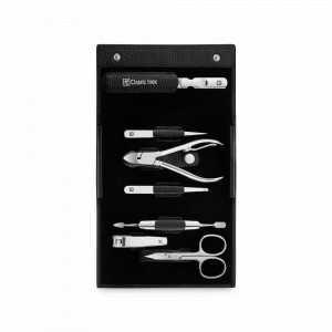 Набор маникюрный в кожаном футляре, цвет черный, 7 предметов, Classic Inox, ZWILLING J.A. HENCKELS, Германия, ZWILLING (Германия)