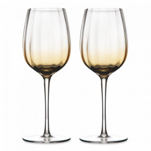 Набор из 2-х бокалов для белого вина Amber, 360 мл, 20.9 см, стекло, желтый, серия Gemma, LIBERTY JONES, Россия, Наборы бокалов для белого вина