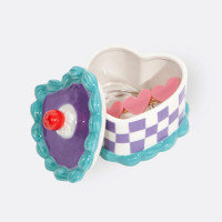 Шкатулка Heart Cake, 11 х 9 см, керамика, белый, декор, серия Sweetie, DOIY, Испания_00819740051338211099.jpg