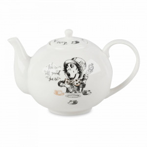 Чайник заварочный «Алиса в Стране чудес», 1100 мл, фарфор, декор, серия Victoria and Albert Garden, KITCHEN CRAFT, Великобритания, Английские заварочные чайники