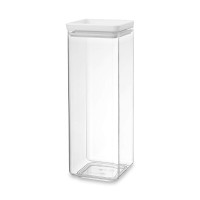 Контейнер для сыпучих продуктов, 2,5 л, 11 х 11 х 29,5 см, пластик, светло-серый, серия Tasty+, BRABANTIA, Бельгия