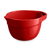 Миска для смешивания, 2,5 л, керамика, красный, EMILE HENRY, Франция
