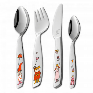 Набор из 4-х детских столовых приборов «Эмили», нержавеющая сталь,  ZWILLING J.A. HENCKELS, Германия, ZWILLING (Германия)