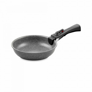 Сковорода с антипригарным покрытием со съемной ручкой, 20 см, алюминий, серый, серия Torre, BALLARINI, Италия, BALLARINI (Италия)