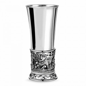 Стопка &quot;Лось&quot;, 65 мл, латунь, серебристый, серия Охотничий домик, Кольчугинский Мельхиор, Россия, Стопки для водки и текилы