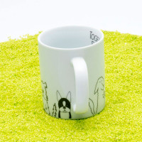 Кружка «Забавные собаки», 330 мл, фарфор, белый, KOENITZ, Германия_00809230052342809336.jpg