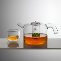 Чашка чайная, объем: 250 мл, диаметр: 8,8 см, высота: 7 см, материал: стекло, цвет: прозрачный, серия Potty, IVV (Italy), Италия_00806200060403192074.jpg