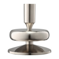 Подсвечник на одну свечу, 13 см, металл, серебристый, серия Stone, BERGENSON BJORN, Великобритания_00818840044565193701.jpg